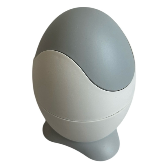 Vintage Biesse Bathroom Waste Bin Small Trash Can Garbage Swing Lid Portable Bin - Picture 3 of 6